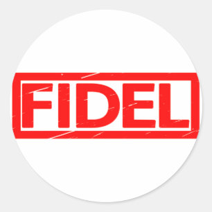 Fidel Stamp Classic Round Sticker