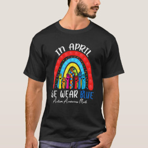 Fidget Kids In April We Wear Blue Autism Awareness T-Shirt
