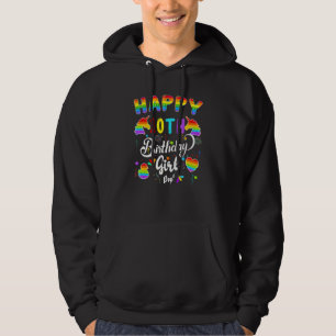 Fidget Pop It Birthday Happy 10th Birthday Girl Po Hoodie