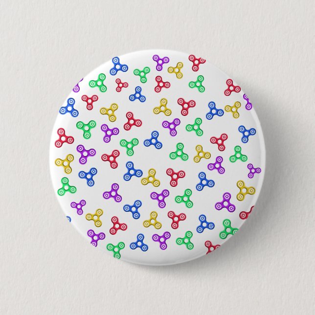 Fidget Spinners 6 Cm Round Badge (Front)