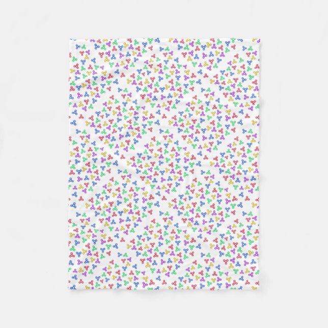 Fidget Spinners Fleece Blanket (Front)