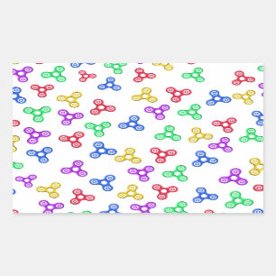 Fidget Spinners Rectangular Sticker