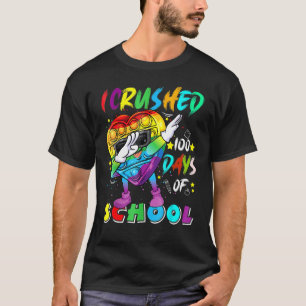 Fidget Toy Dabbing I Crushed 100 Days Of School Bo T-Shirt