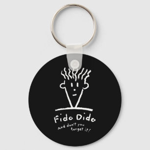 Fido Dido Face Don't You Forget It  Key Ring