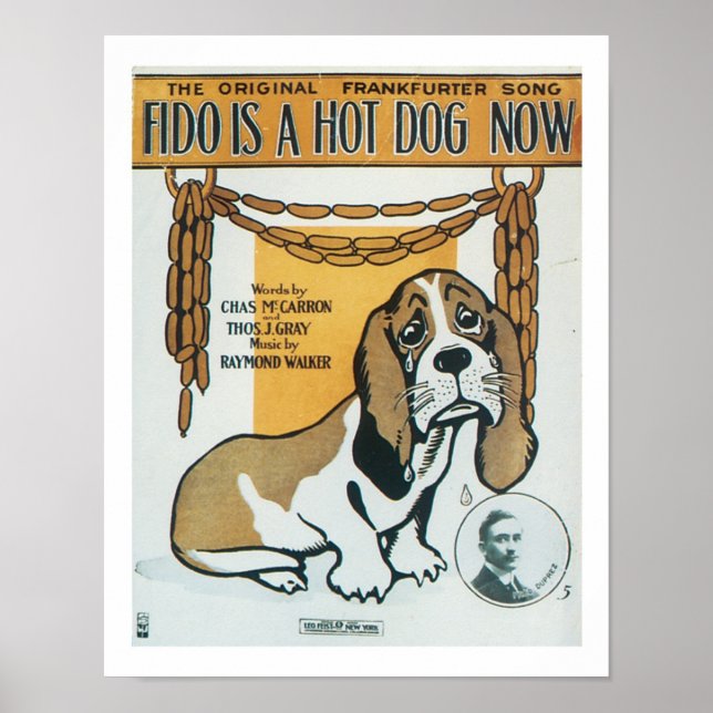 Fido is a Hotdog now Music Cover Art Poster (Front)
