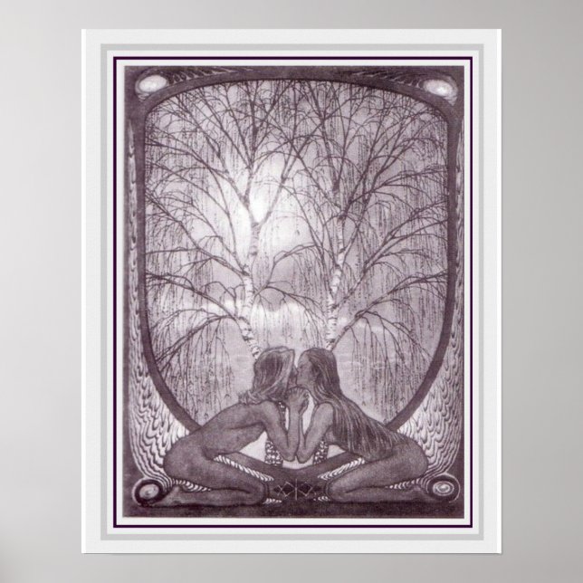 Fidus Art Nouveau Sphinx Poster 16 x 20 (Front)