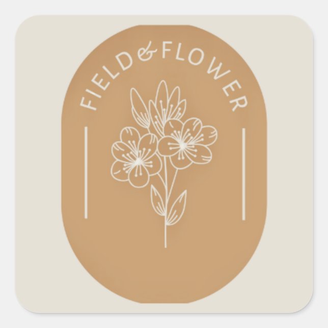 Field and Flower Sticker (Front)