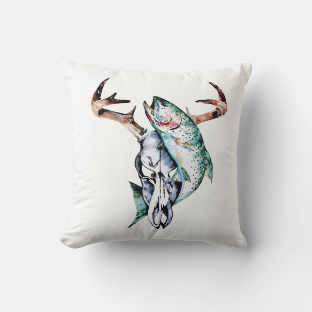 Field and Stream Throw Pillow (Front)