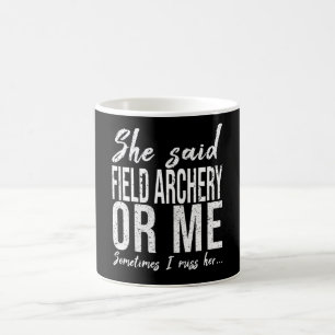 Field Archery funny sports gift Coffee Mug