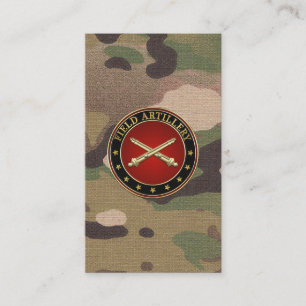 Field Artillery Branch Insignia Business Card
