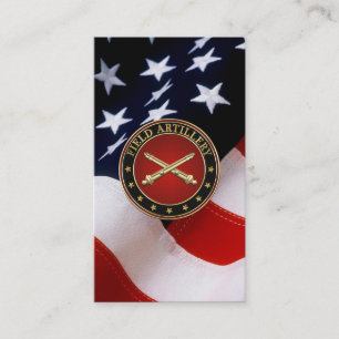 Field Artillery Branch Insignia Business Card