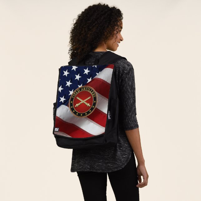 Field Artillery Branch Insignia Special Edition Backpack (Worn)