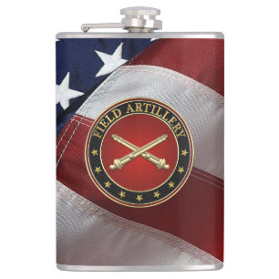 Field Artillery Branch Insignia Special Edition Hip Flask