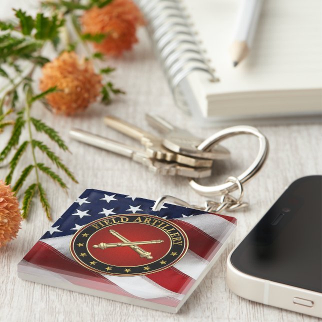Field Artillery Branch Insignia Special Edition Key Ring (Front Right)