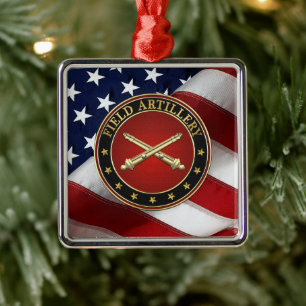 Field Artillery Branch Insignia Special Edition Metal Ornament