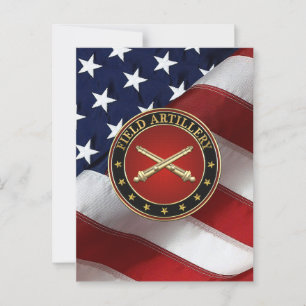 Field Artillery Branch Insignia Special Edition Postcard