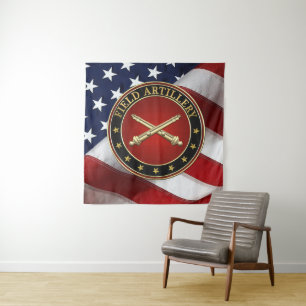 Field Artillery Branch Insignia Special Edition Tapestry