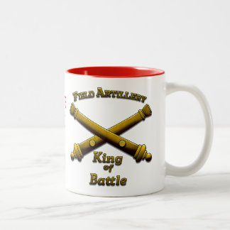Field Artillery - King of Battle - Drinkware Two-Tone Coffee Mug