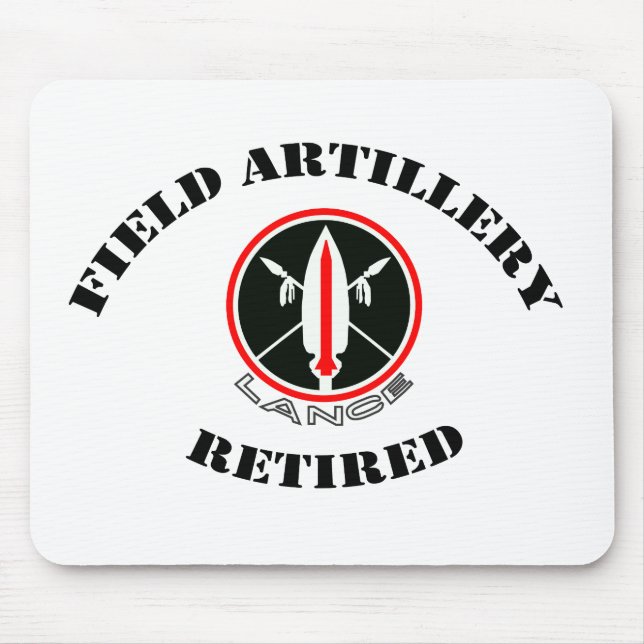 Field Artillery Lance Missile Retired Mouse Pad (Front)