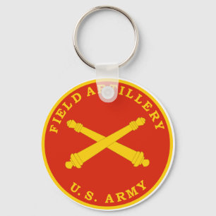 Field Artillery Seal Plaque Key Ring