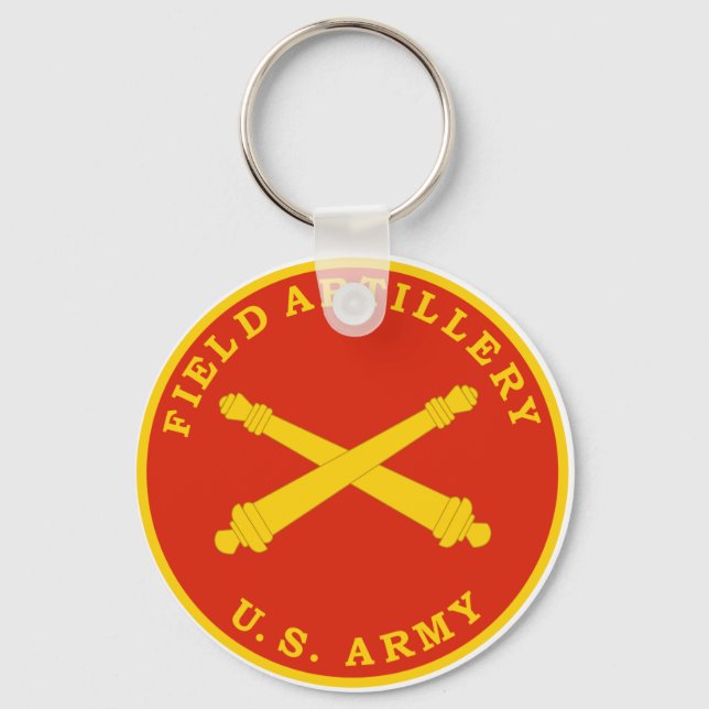 Field Artillery Seal Plaque Key Ring (Front)