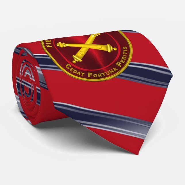 Field Artillery Veteran  Tie (Rolled)