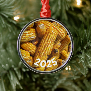 Field Corn Harvest Metal Ornament