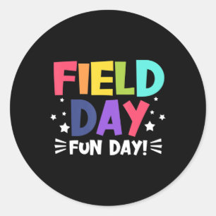 Field Day 2022 Field Trip Fun Day Boys Girls Stude Classic Round Sticker