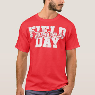 Field Day 2022 Fifth Grade school teacher kids red T-Shirt