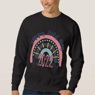 Field Day 2022 Fun Day Rainbow Pastel Happy Field Sweatshirt