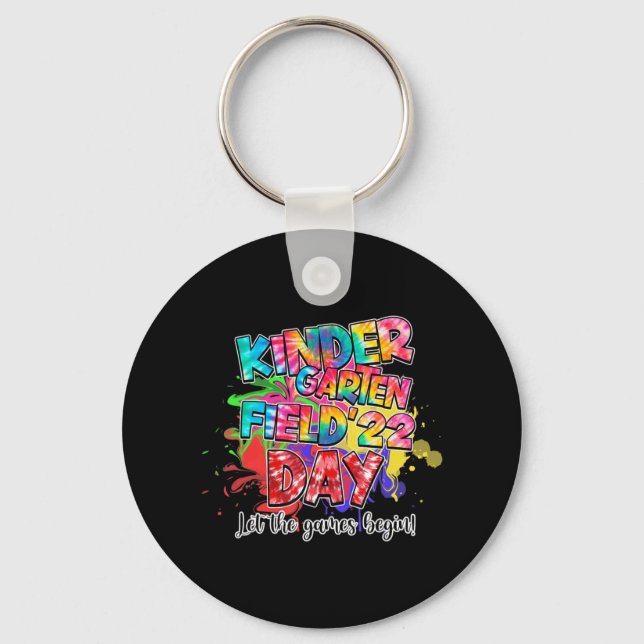 Field Day 2022 Kindergarten Let The Games Begin Ki Key Ring (Front)