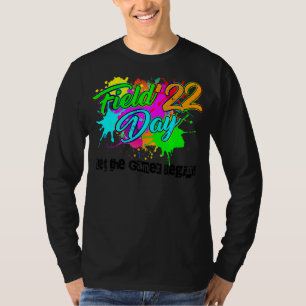 Field Day 2022 Let The Games Begin Kids Boys Girls T-Shirt