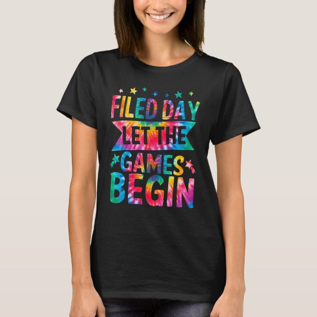 Field Day 2022 Let The Games Begin Kids Girls Boys T-Shirt (Front)