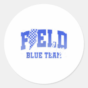 Field Day 2025 Blue Team Field Trip Colour Team Te Classic Round Sticker