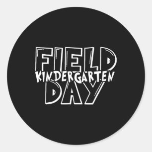 Field Day 2025 Kindergarten School Teacher Kids Re Classic Round Sticker