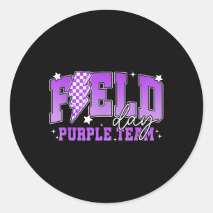 Field Day 2025 Purple Team Field Trip Colour Team Classic Round Sticker