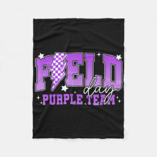 Field Day 2025 Purple Team Field Trip Colour Team  Fleece Blanket