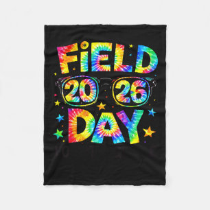 Field Day 2026 4th Grade Tie Dye Teachers Kids Fleece Blanket