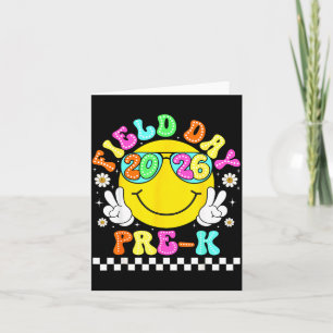 Field Day 2026 Pre-K School Teacher Kids Smile Card