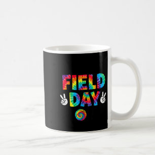 Field Day 2026 Tie Dye Peace Sign Teacher Student Coffee Mug