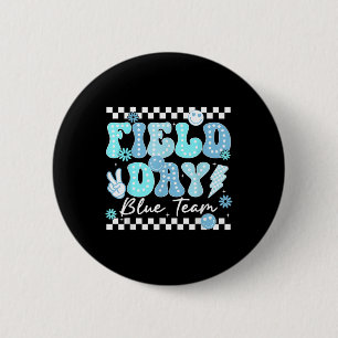 Field Day Blue Team Colour Field Trip Team Game Co 6 Cm Round Badge