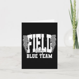 Field Day Blue Team Colour War Camp Team Game Comp Card
