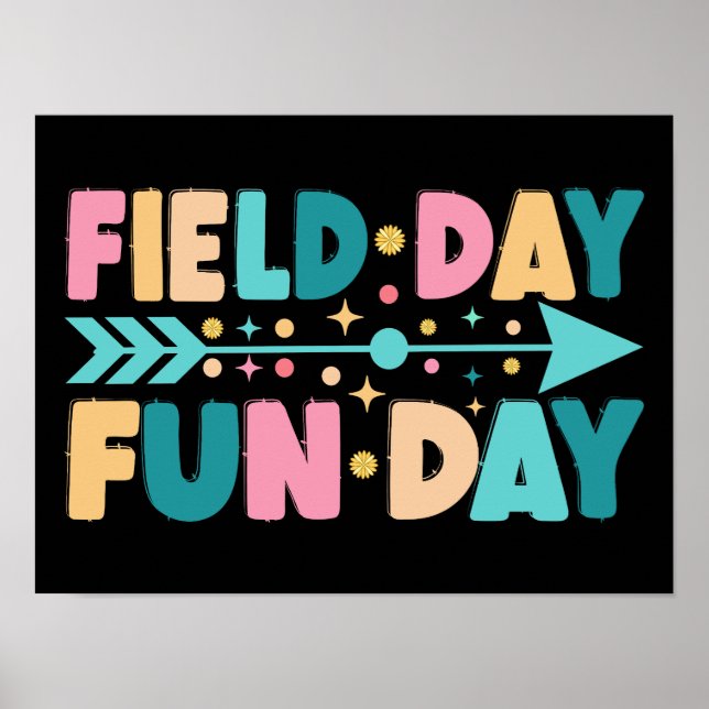Field Day Fun Day Funny Field Trip  Poster (Front)