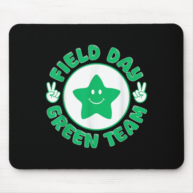 Field Day Fun Day Green Team Fun Team Game Competi Mouse Pad (Front)