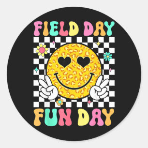 Field Day Fun Day Last Day of School Teacher Kids Classic Round Sticker