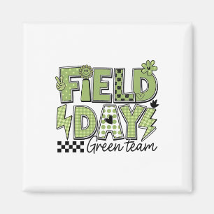 Field Day Green Team Colour Field Trip Team Game C Magnet