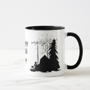 Field Day Ham Radio Silhouette Mug - Ver. 2