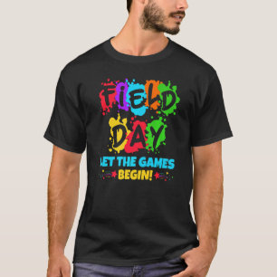 Field Day Let The Games Begin Colours Rainbow Girl T-Shirt