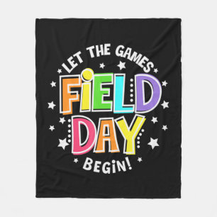 Field Day Let The Games Begin Kids Boys Girls Teac Fleece Blanket