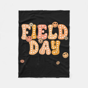 Field Day Orange Team Field Trip Game Competition Fleece Blanket
